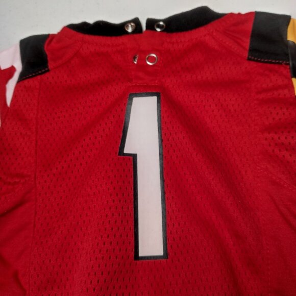 University of Maryland Outfit Baby 0-3M Fast Asleep Romper Terrapins Football - Picture 14 of 14